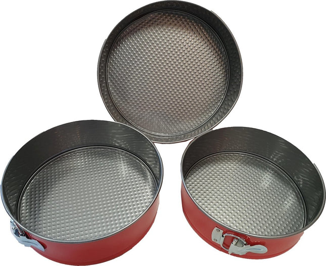 Springvorm anti-aanbak 3 delig - Rond Ø 25 cm - Rond Ø 26 cm - Rond Ø 22 cm - springvorm bak
