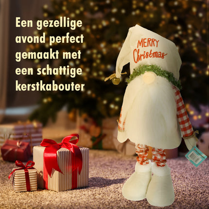 Scandinavische Kerstkabouters - Kerstdecoratie Verstelbaar 68-98 cm - Pluche Kerstpop