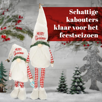 Scandinavische Kerstkabouters - Kerstdecoratie Verstelbaar 68-98 cm - Pluche Kerstpop