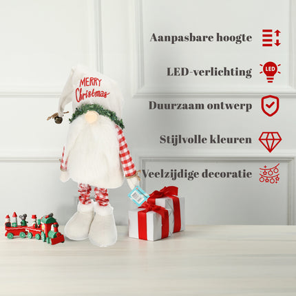 Scandinavische Kerstkabouters - Kerstdecoratie Verstelbaar 68-98 cm - Pluche Kerstpop