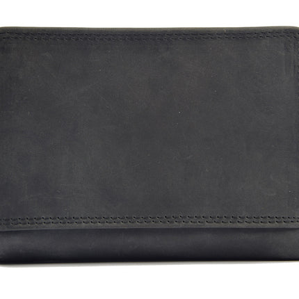 Portemonnee buffelleer - portemonnee met veel pasjes - Portemonnee heren - Portemonnee - Portemonnee kwaliteit - Unisex portemonnee - Zwart