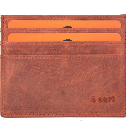 Leren Kaarthouder Mannen & Vrouwen – RFID Pasjeshouder 8 Kaarten – Anti-Skim Portemonnee – Creditcardhouder Unisex Leer