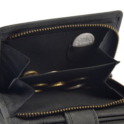 Portemonnee buffelleer - portemonnee met veel pasjes - Portemonnee heren - Portemonnee - Portemonnee kwaliteit - Unisex portemonnee - Zwart