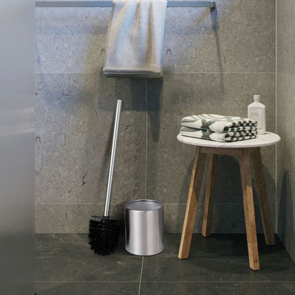 Stijlvolle Toiletborstel met Houder - 10x38x38 cm - Gemaakt van Roestvrij Staal - 0.52 kg 