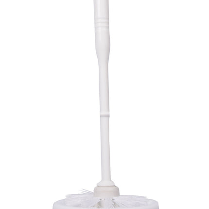 Stijlvolle Witte Toiletborstelset voor Efficiënte Reiniging - Kunststof - 11.5x35x10 cm - 0.21 kg