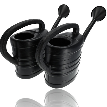 Gieter met Sproeikop - Zwart - 10 Liter per Gieter - Watergieters voor Planten Bewatering - Voor Binnen & Buiten - Grote Tuingieters met Verwijderbare Sproeikop