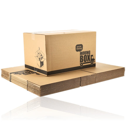 Verhuisdozen 50L - Set van 5 - Stevige Verhuisdozen 50x35x30 cm - Bestel Verhuisdozen Online