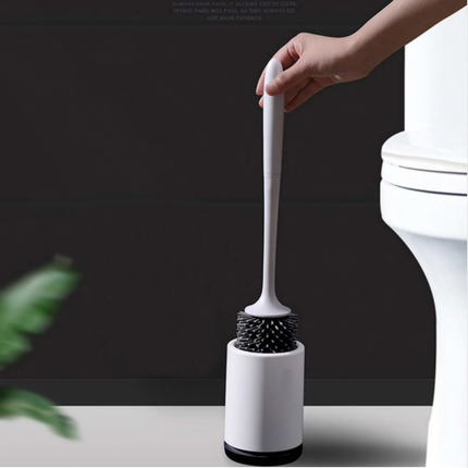 Wc borstel - Borstel - wc borstel- Premium WC borstel - Kwaliteit borstel - Goed kwaliteit borstel - toiletborstel - WC Borstel met Houder Vrijstaand - Hygiënische Toiletborstel Siliconen - Antibacteriële Werking
