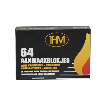 3 X Barbecue aanmaakblokjes - BBQ aanmaak - BBQ - Aanmaakblokjes THM wit paraffine - 192 stuks