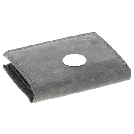 Unisex Portemonnee van Echt Leer | 8 Pasjes, Briefgeld & Muntvak | Beste Portemonnee Heren & Dames met RFID Bescherming | Grijs | 11X9X2cm | Ideaal Cadeau voor Hem & Haar